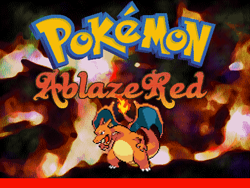 Pokémon AblazeRed Title Screen
